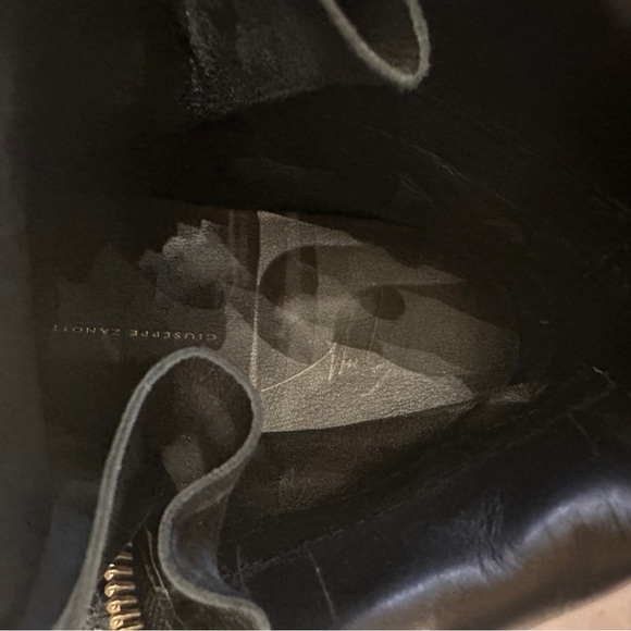 Giuseppe Zanotti Donna Metallic Patent Leather High Top Sneakers Shoes - Picture 6 of 7